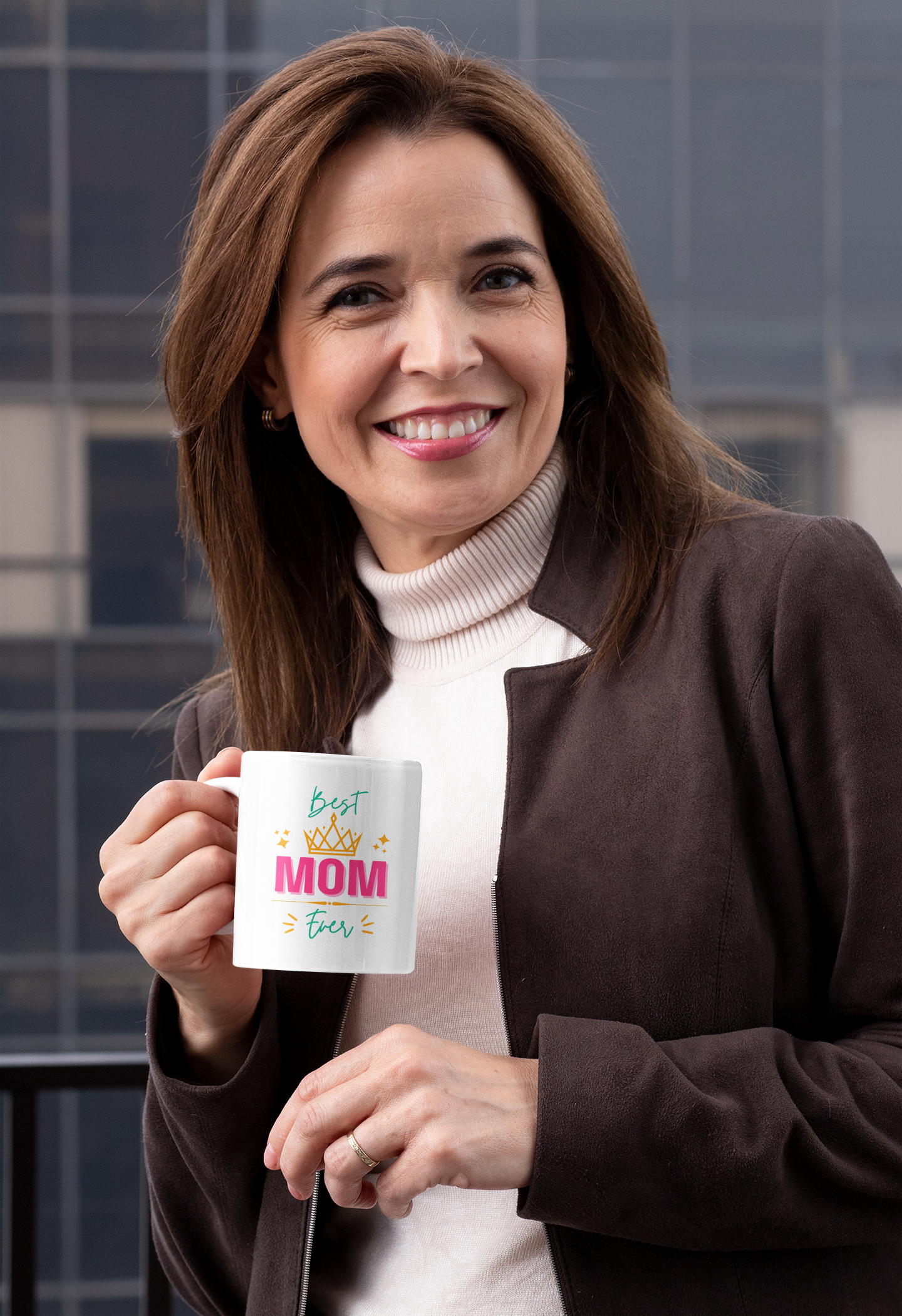 "Best Mom Ever" Crown Coffee Mug