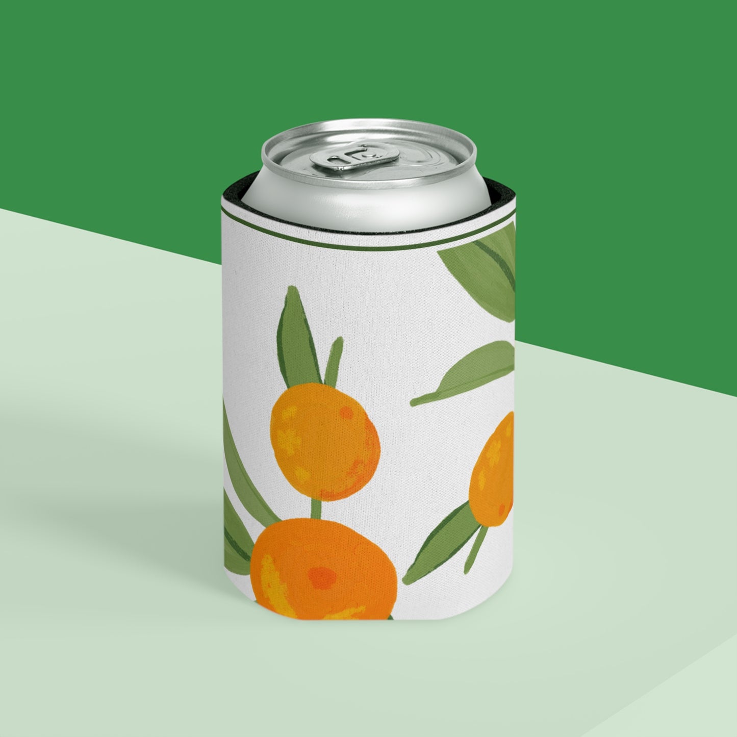 Citrus Grove Chill – Orange Leaf Can Cooler
