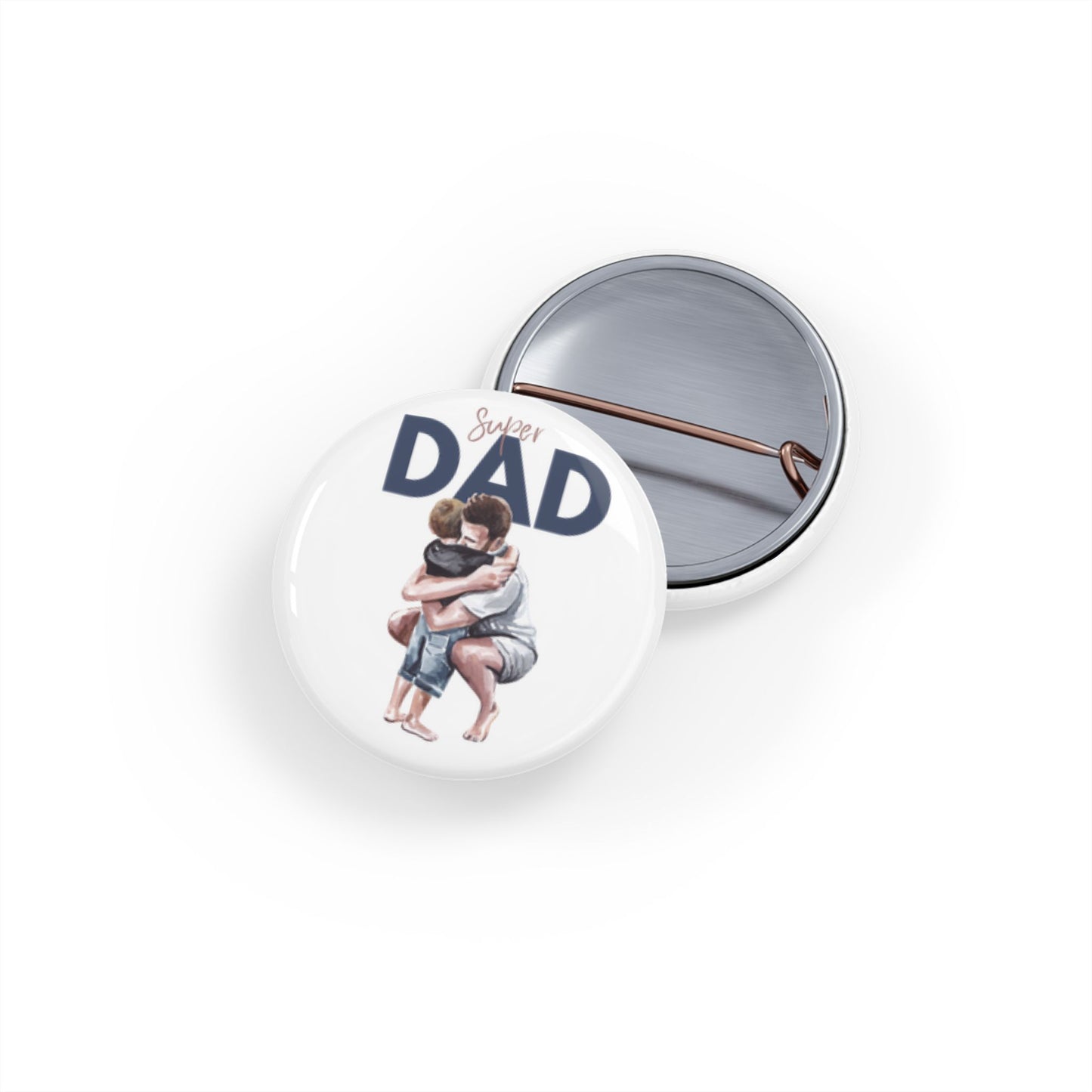 Super Dad Round Pins - Perfect Gift for Father's Day or Any Occasion