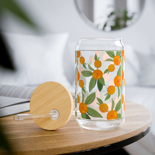 Zest & Sip – Citrus Orchard Sipper Glass 16oz
